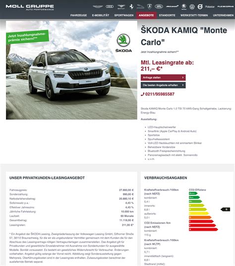 Škoda Kamiq Leasing für 211 im Monat brutto sparneuwagen de