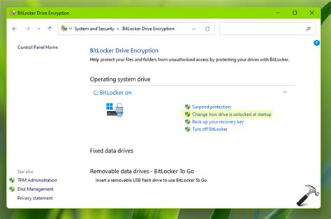 Enable BitLocker PIN In Windows 11