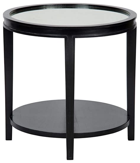 Noir Furniture Qs Imperial Side Table Hand Rubbed Black Gtab Hb