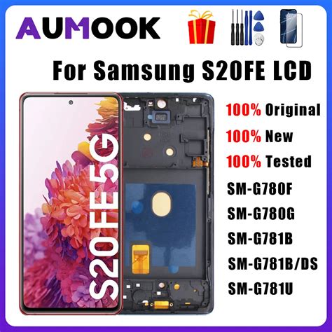 For-Samsung-S20FE-Original-AMOLED-Display-Touch-Screen-With-Frame ...