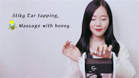 노토킹 Asmr🍯 꿀 바른 귀탭핑 끈적 귀마사지 Stiky Ear Tapping Honey Ear Massage No