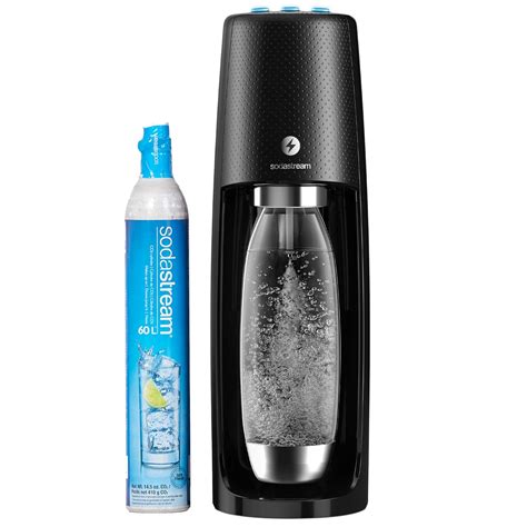 Sodastream Fizzi One Touch Sparkling Water Maker Black With Co2 And