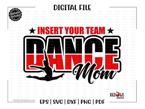 Dance Mom Svg Dance Mom Dance Dancer Mom Svg Dxf Eps Png Pdf Sublimation Cut File