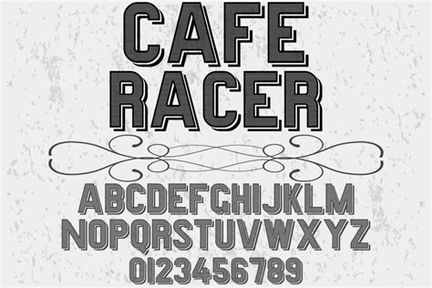 Premium Vector Retro Typography Label Design Cafe Racer