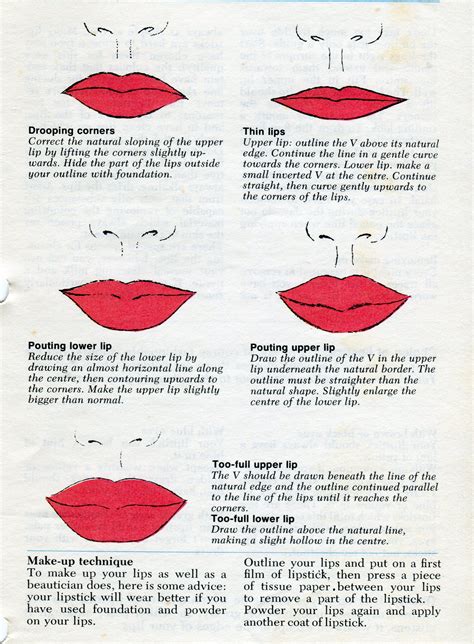 Correcting lip shapes. | Lip shapes, Lip contouring, How to apply lipstick