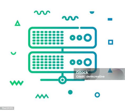 네트워크 서버 회선 스타일 아이콘 디자인 데이터 센터에 대한 스톡 벡터 아트 및 기타 이미지 데이터 센터 스위치 아이콘 Istock