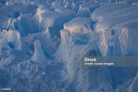 Whimsical Textures And Shapes Of The Icebergs Stock Photo - Download ...