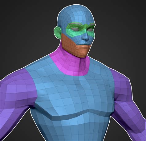 3D Model Stylized Male Base Mesh VR AR Low Poly CGTrader