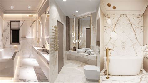 Ideas For A Luxurious White And Gold Marble Bathroom Design Home Decor