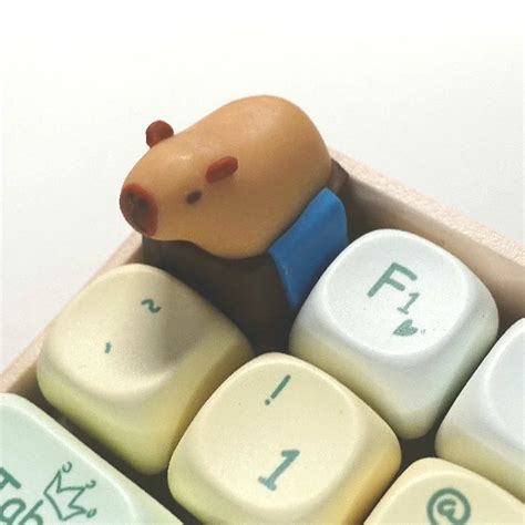 Capybara Soft Pottery Keycaps Mechanical Keyboard Keycaps Keycaps