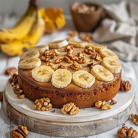 Banana Walnut Cake Recipe A Moist Delight