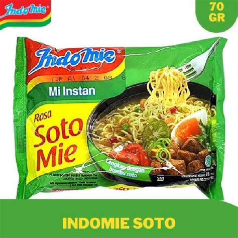 Jual Indomie Kuah Mie Instant Rasa Soto 70gr Satuan Per Kardus Di