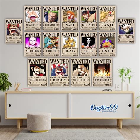 Jual Poster Bounty One Piece Terbaru A4 21X30CM ISI 16PCS Shopee