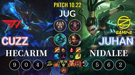 T Cuzz Hecarim Vs Oz Juhan Nidalee Jungle Kr Patch Youtube