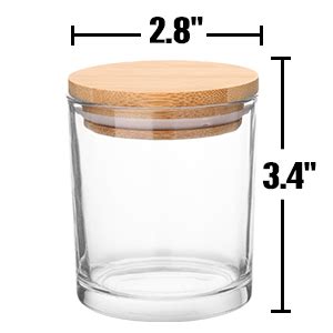 Amazon Antimbee 20 Pack Glass Candle Jars With Bamboo Lids For