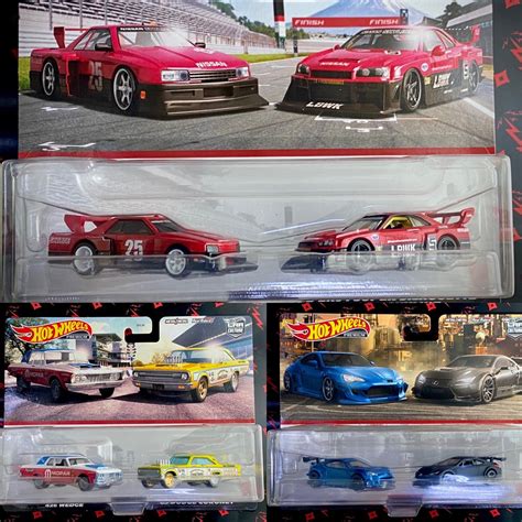 Hot Wheels Twin Pack LB ER 34 Super Silhouette Nissan Skyline LBWK Hotwheels Pandem Subaru BRZ