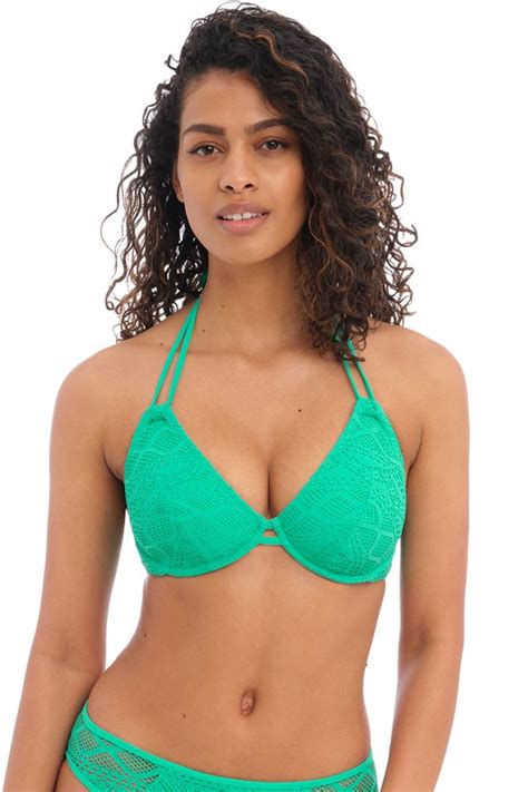 Freya Sundance Underwire Bandless Halter Bikini Top AS3971 Women S