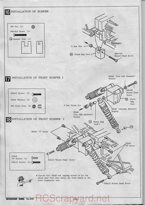 Kyosho Shadow Wd Manual Rcscrapyard Radio Controlled