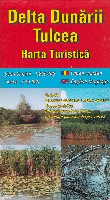 Citestiro Delta Dunarii Tulcea Harta Turistica Romana Engleza