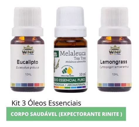 Aceite Esencial Wnf Kit Leo Essencial Natural E Puro Melaleuca