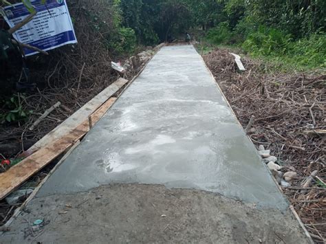 Pembangunan Jalan Rabat Beton Desa Tugan Terleksana Dengan Baik Sistim