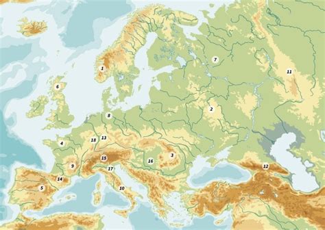 43 Reliëfkaart Van Europa Diagram Quizlet