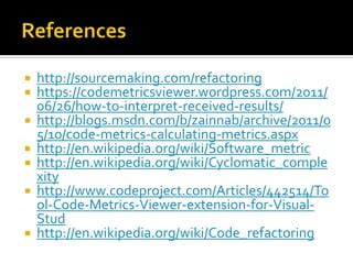 Sniff Solid Principle Violation Using Code Metrics Ppt