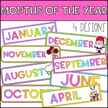 7 Best Images Of Free Printable Month Names Months Of The Year Labels ...