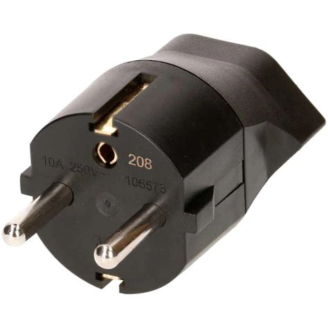 Fixadapter Schuko Typ13 3 Polig Schwarz Kaufen Bei OBI