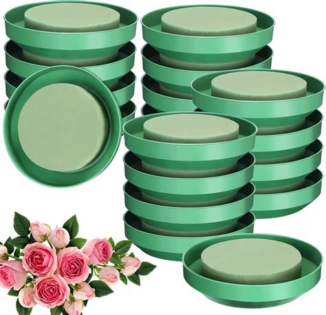 Amazon Karenhi 18 Packs Floral Foam Rounds Bowls Green Design