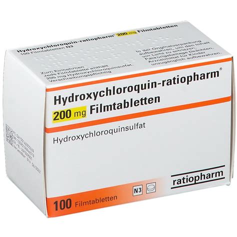 Hydroxychloroquin Ratiopharm Mg St Mit Dem E Rezept Kaufen