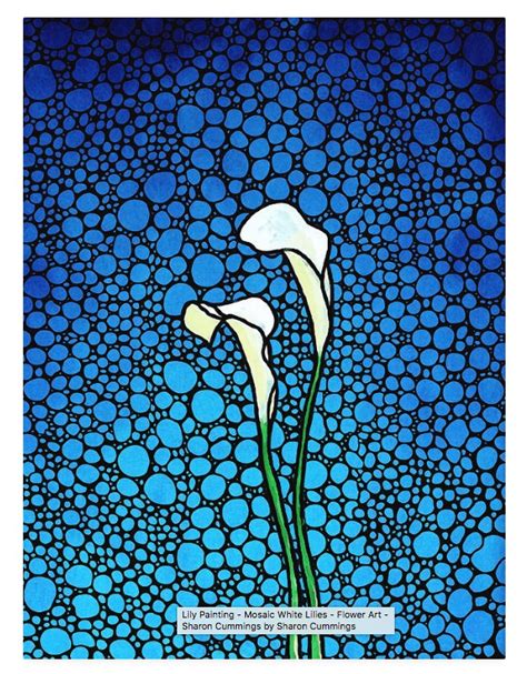 Striking Fine Art On Twitter Rt Terracegallery Mosaic White Lilies