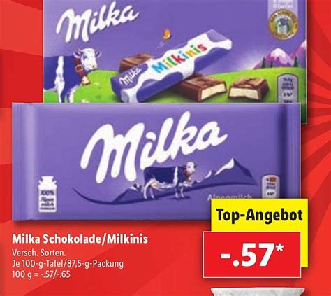 Milka Schokolade Milkinis Angebot Bei Lidl