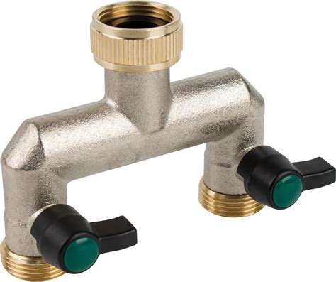 Jzk Brass 2 Way Tap Connector Double Tap Adapter Garden Tap Adaptor