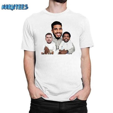 Jayson Tatum With Adopted Sons Kyrie Irving And Luka Doncic Shirt