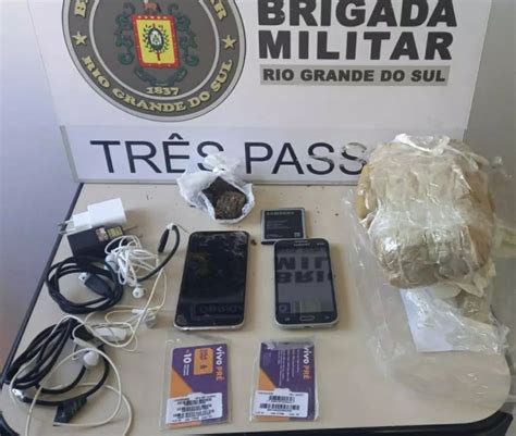 Brigada Militar prende homem por tráfico de drogas após arremesso de