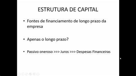 O Que Estrutura De Capital V Rias Estruturas