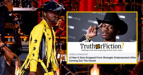 Was Lil Nas X Dropped By Wrangler After He Came Out As Gay Truth Or Fiction