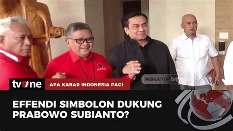 Effendi Simbolon Diminta Klarifikasi Soal Dukung Prabowo Akip Tvone