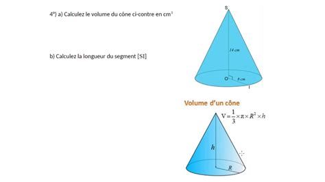 Calcul Du Volume Des Solides Usuels Youtube