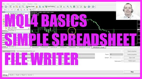 Mql4 Tutorial Basics 94 Simple Spreadsheet File Writer Mql4tutorialcom