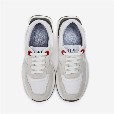 Women Lace Up Suede Sneaker White Opp Official Store