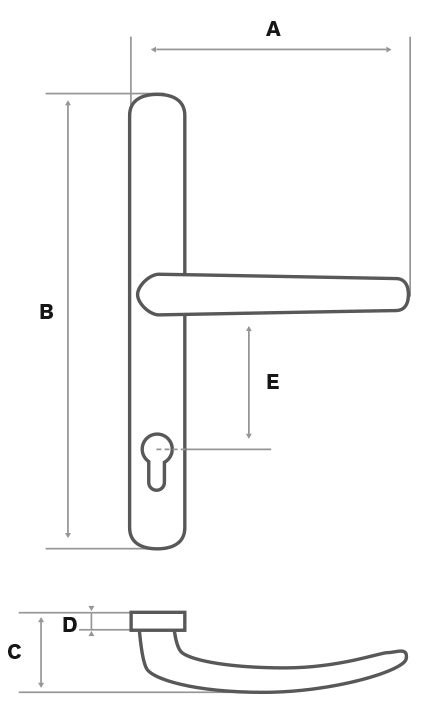 Kvaka Za Pvc Vrata Bijela Standard Mm Ideja Webshop