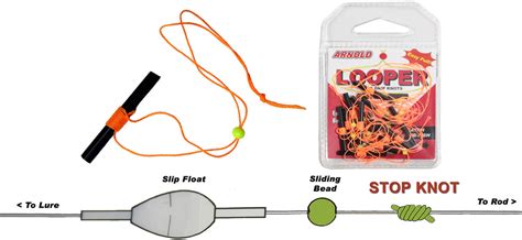 Bobber Stops - Looper Stop Knot, Bobber Stops - 12 Stops W/Beads ...