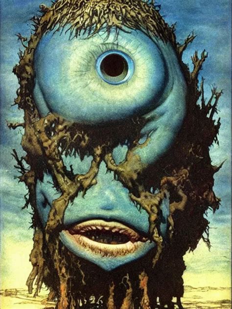 One Eyed Single Eyed Blue Skinned Big Cyclops Stable Diffusion