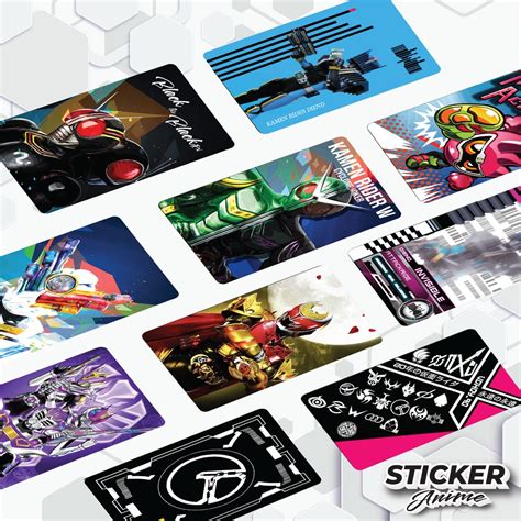 Sticker Anime Kamen Rider Stiker Card Cover Touch N Go Access Mrt Lrt