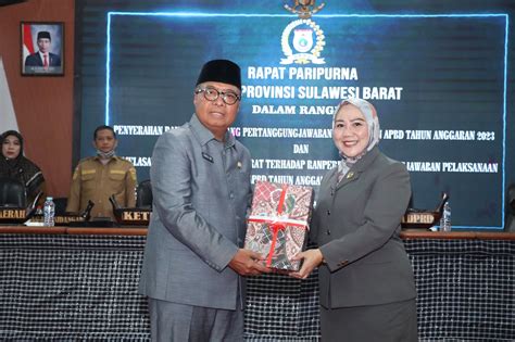 Dprd Sulbar Terima Ranperda Pertanggungjawaban Apbd Tahun Baca Pesan