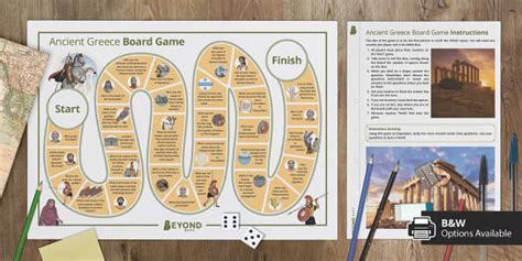 Ancient Greece Board Game Creat De Profesori Twinkl