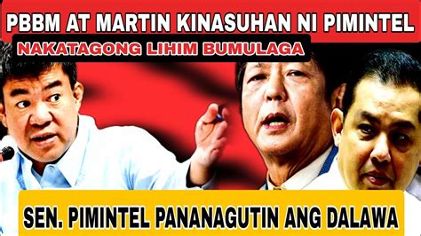 SEN KOKO PIMINTEL SINAMPAHAN NG KASO SI PBBM AT MARTIN ROMUALDEZ