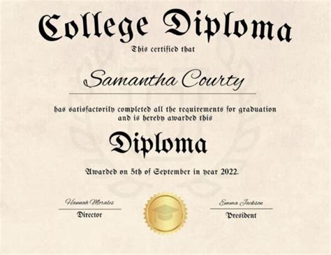 Bachelor's degree diploma | DigiTemplateStudio